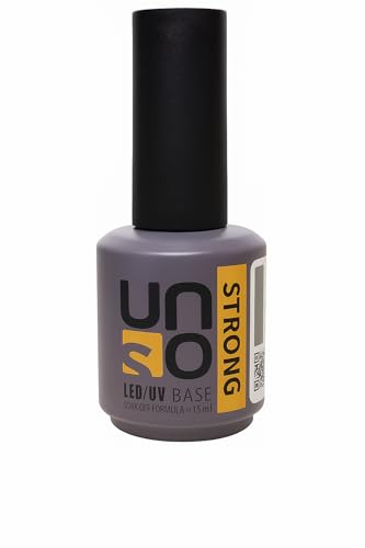 UNOgel Strong Base Coat 15ml - Long-Lasting Nail Primer & Strengthener