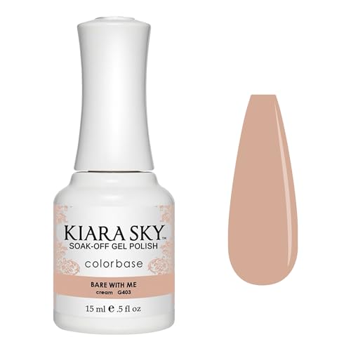 Kiara Sky Soak-Off LED UV Gel Nail Polish - Bare With Me Nude Beige G403