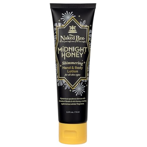 The Naked Bee Midnight Honey Shimmering Body Lotion, 2.5 oz
