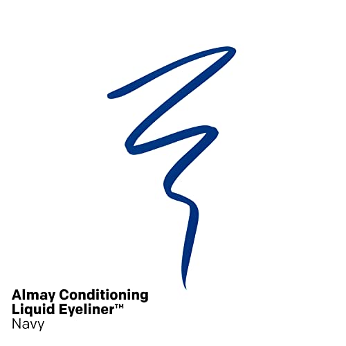 Almay Conditioning Liquid Eyeliner, Waterproof, 30 Navy, 0.03 fl oz (Pack of 2)