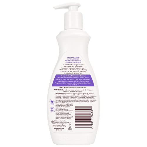 Palmer's Cocoa Butter Body Lotion - Fragrance-Free, 13.5 Fl Oz (Pack of 3)