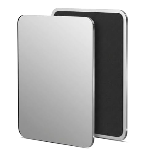 Shatterproof Magnetic Locker Mirror 7x9 Inch - Lightweight Acrylic