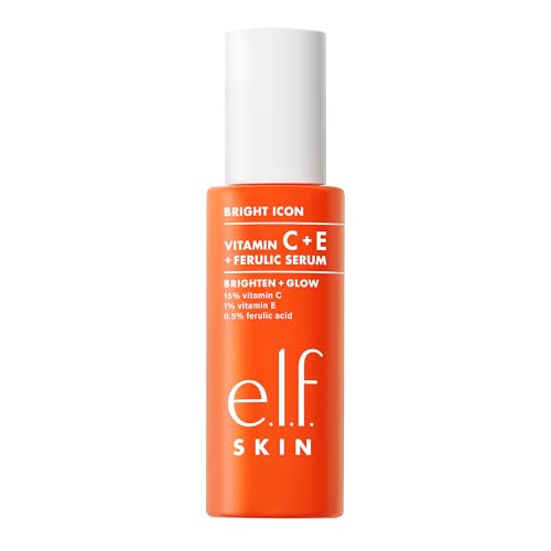 e.l.f. SKIN Bright Icon Vitamin C + E Face Serum 1 Fl Oz - Soothing & Brightening