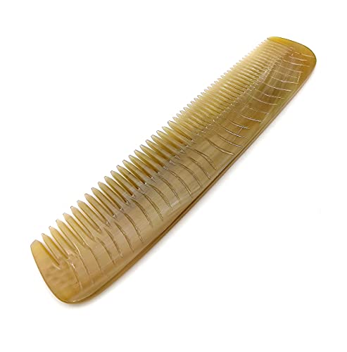 5MOONSUN5 Ox Horn Comb - 7.5 Inch Handmade Anti-Static Pocket Comb