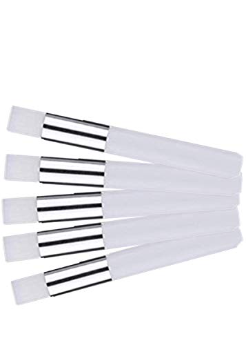 White Eyelash Shampoo Brush Set - 20 Pcs Soft Cosmetic Brushes for Lash Extensions