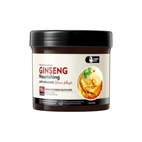 Ginseng Nourishing Hair Mask - Moisturizing Treatment for All Hair Types, 17.6 OZ