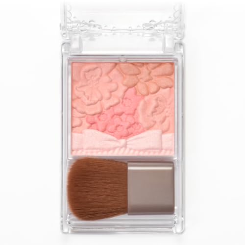 CANMAKE Glow Fleur Cheeks Blush - 01 Peach Fleur Radiant Powder