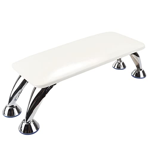 LIONVISON White Microfiber Leather Nail Arm Rest Cushion