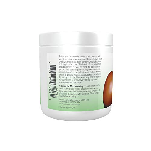 NOW Foods Organic Shea Butter Moisturizer for Dry Skin - 7 oz