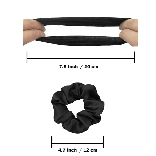 IVARYSS Satin Scrunchies for Women - 16 Pack, Soft & Stylish Hair Ties