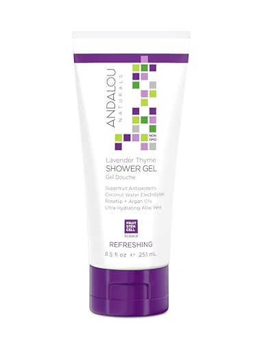Andalou Naturals Lavender Thyme Shower Gel - 8.5 oz Hydrating Body Wash