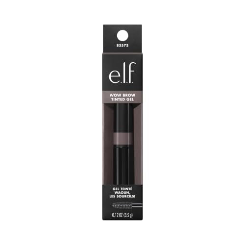 e.l.f. Wow Brow Gel Neutral Brown 0.12 oz Buildable Volumizing Wax-Gel Hybrid