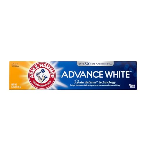Arm & Hammer Advance White Toothpaste, Clean Mint, 4.3 oz (Pack of 6)
