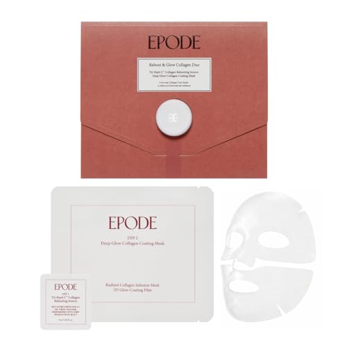 EPODE Collagen Face Mask 1-Week Reboot and Glow Treatment for Skin Firming