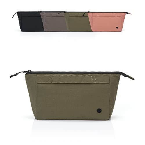 Large Travel Makeup Bag - Women's Cosmetic Organizer Pouch with Multiple Compartments