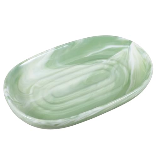 Handcrafted Marble Texture Ceramic Soap Dish - Non-Slip Holder
