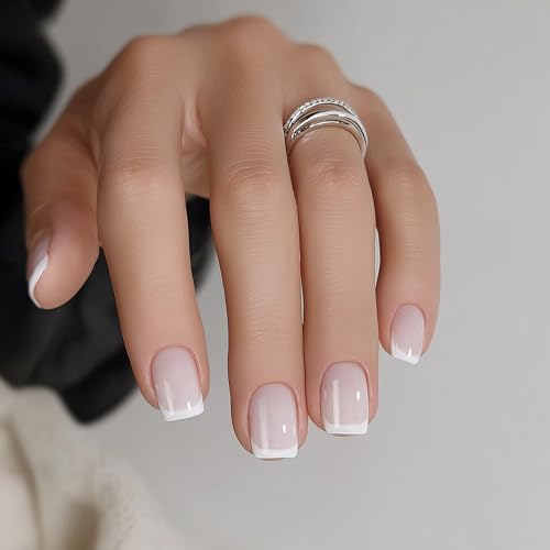 DANNI & TONI Semi-Cured Gel Nail Strips - Opal Veil French Tip