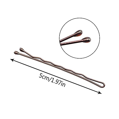 Dofash 260-Piece Brown Bobby Pins, 2-Inch Professional Hair Clips
