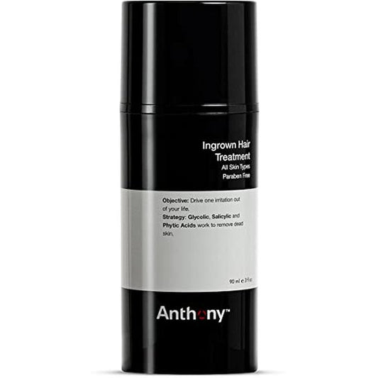 Anthony Ingrown Hair Treatment for Men Gel Solution to Calm Down Razor Burn ? Scar and Redness Eliminator, Bump Removal ? 3 Fl. Oz