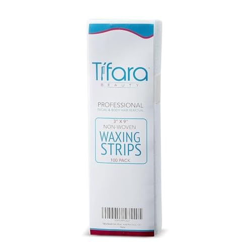 Tifara Beauty Non Woven Large 3x9 Body and Facial Wax Strips (100)
