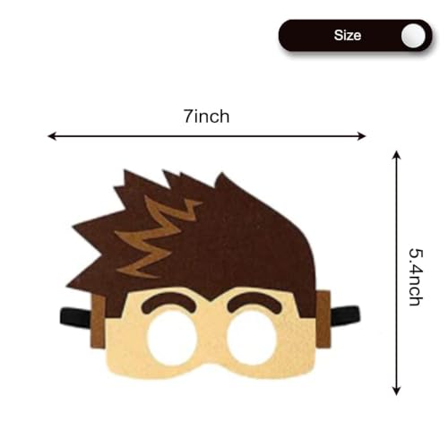 12pcs Felt Funny Photo Booth Props - Theme Masks for Parties