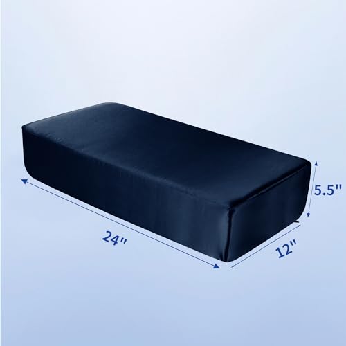 HOMBYS Satin Pillowcase for Cube Pillow - 12x24x5.5 Inches