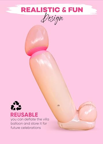 Inflatable Penis Balloon for Bachelorette Party - 2.7 ft