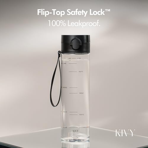 KIVY 32oz Slim Water Bottle - Lightweight, Leakproof & Dishwasher Safe