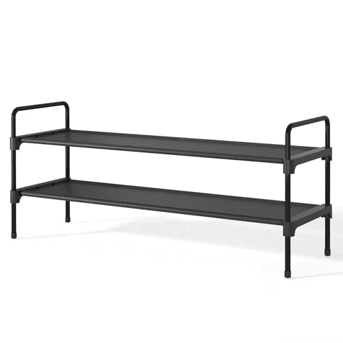 Kitsure 2-Tier Shoe Rack - 36.2” Space-Saving Organizer for Entryway