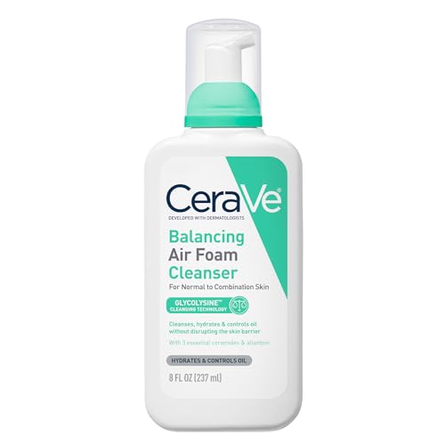 CeraVe Air Foam Face Wash for Combination Skin - 8oz Hydrating Cleanser