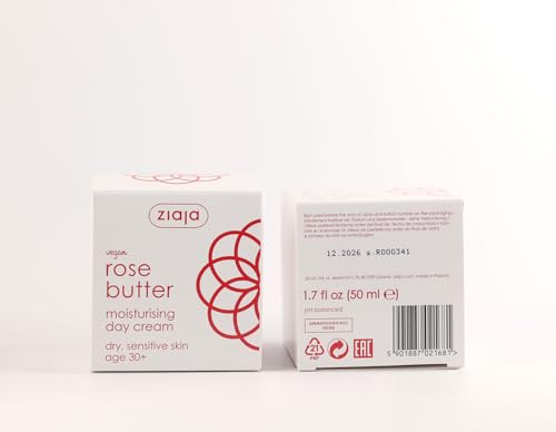 Ziaja Rose Butter Day Cream for Mature & Dry Skin - 1.7 fl oz
