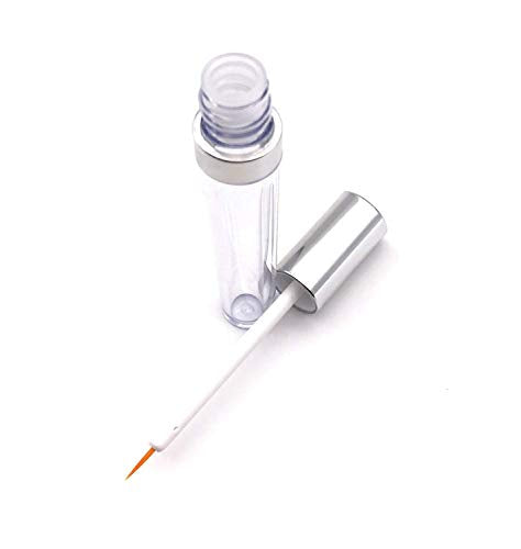 2 Pack 5ml Acrylic Eyelash & Eyebrow Serum Bottle Containers with Applicator Wands