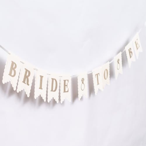 Bride to Be Banner - Silver Glitter Bridal Shower Decor