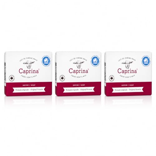 Caprina Goat's Milk Soap Bar, Original Formula, 5 oz (Pack of 3)