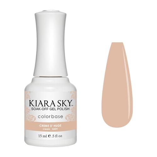 Kiara Sky Gel Polish - Creme D'Nude G431 - Long-Lasting & High-Gloss