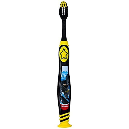 Colgate Batman Toothbrush for Kids 5+ with Suction Cup - 2 Pack