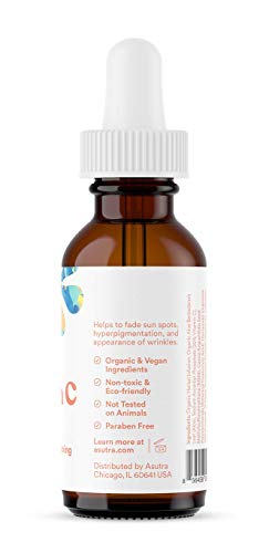 ASUTRA Vitamin C Serum 20% with Hyaluronic Acid & Aloe - 1 Fl Oz