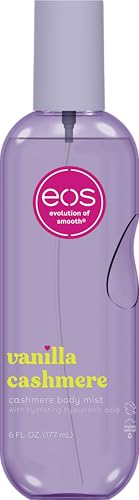 eos Vanilla Cashmere Body Mist - Hydrating Spray for Women, 6 fl oz