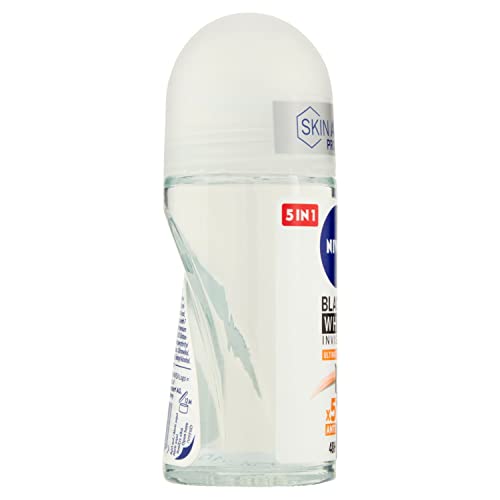 NIVEA Black & White Invisible Women’s Roll-On Deodorant 50ml Long-Lasting Antiperspirant