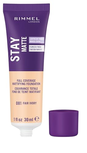 Rimmel Stay Matte Liquid Mousse Foundation Fair Ivory 1oz Pack of 2