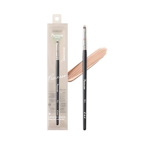 Piccasso 712 Spot Point Concealer Brush - Precise Makeup Tool for Under Eye & Blemish Coverage