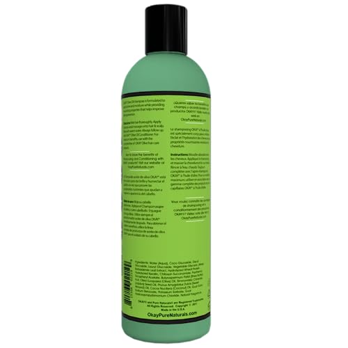 OKAY Olive Oil Shampoo for All Hair Types - Sulfate-Free Moisturizing Wash