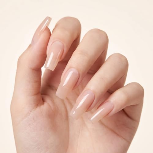 Sheer Nude Pink Jelly Gel Nail Polish - 15ml Soak-Off UV/LED Formula