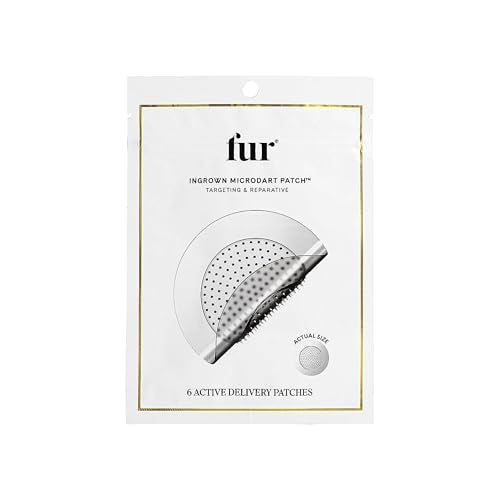 Fur Ingrown Microdart Patches | Ingrown Hair Treatment | Microneedle Patches | Razor Bump Treatment | Safe for Sensitive Areas | 6 Count Pack