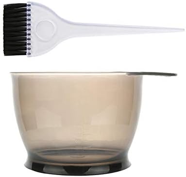 Hair Dye Bowl and Brush Set - Translucent Reusable Coloring Kit for Salon & Home Use | Pink