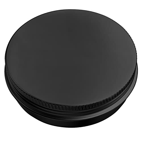 20 Pcs 0.5 Oz Aluminum Lip Balm Jars 15ml Black Screw-Top Containers