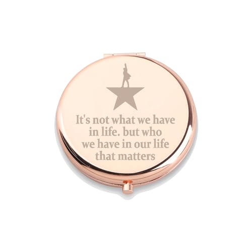 WUSUANED Hamilton Star Broadway Mirror - Drama Star Gift, 2-Sided Magnifying