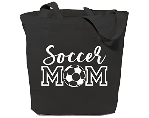 Soccer Mom Canvas Tote Bag - Reusable Grocery Shopping Bag