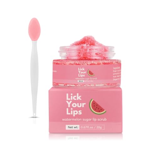 Watermelon Sugar Lip Scrub - Vegan Exfoliator for Smooth Lips