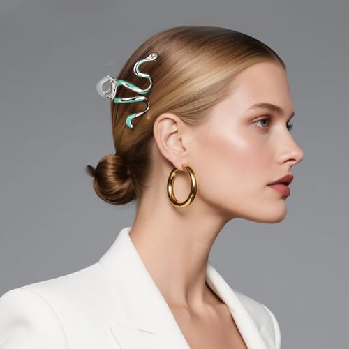 Slytherin Snake Hair Claw Clips - Gothic Non-Slip Hair Accessories for Women
